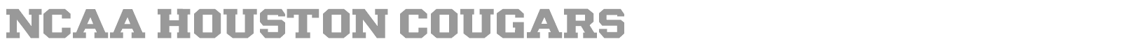 NCAA Houston Cougars font preview